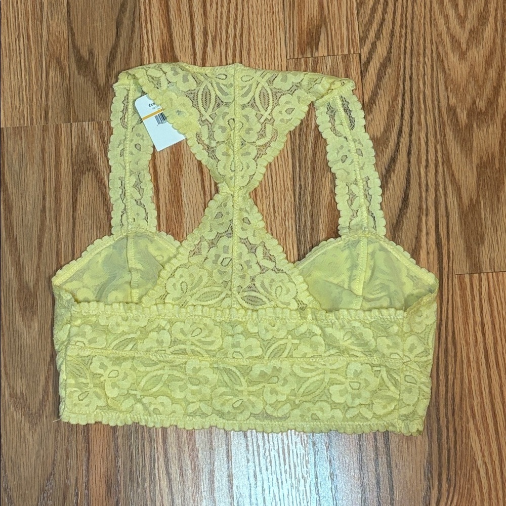 Intimately Free People Yellow Lace Bralette, Small - Picture 4 of 6